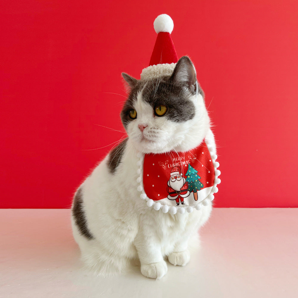 Christmas Pet Hat & Scarf Accessories for Cats and Dogs