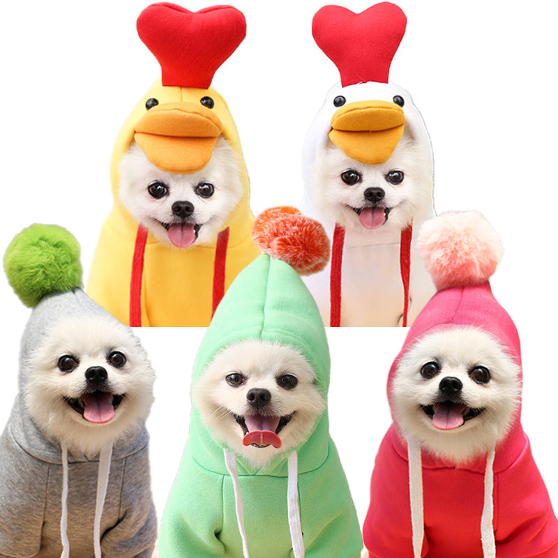 Chick-Style Pet Sweatshirt for Cats & Dogs