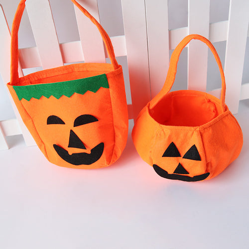 3D Halloween Pumpkin Candy Bag — Trick-or-Treat Bag, 2 Styles