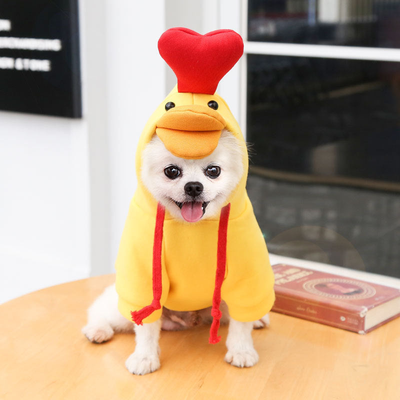 Chick-Style Pet Sweatshirt for Cats & Dogs