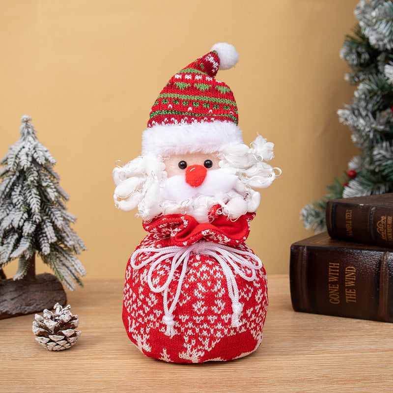 Christmas Apple Gift Bag — Bear, Deer or Snowman
