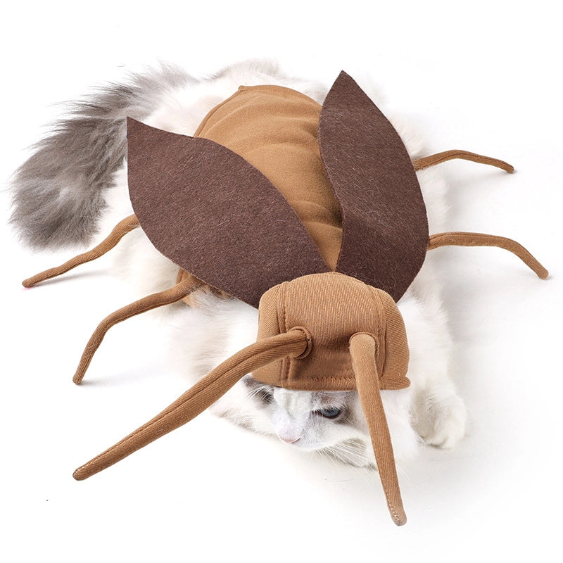 Funny Halloween Cockroach Costume for Pets — Unique Dog & Cat Outfit
