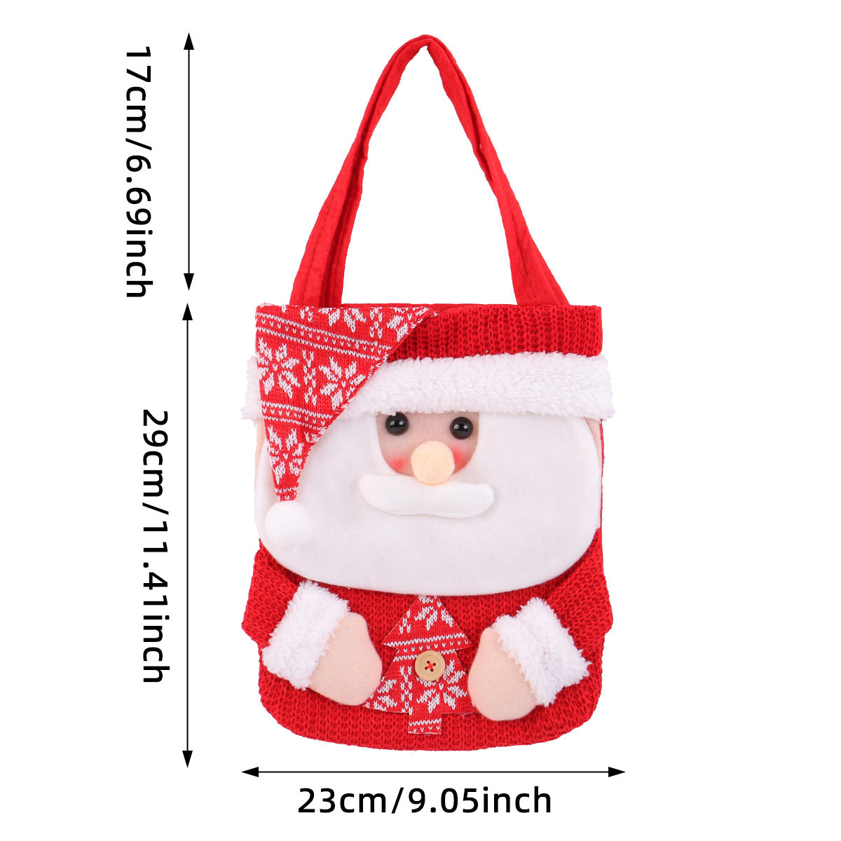 Knitted Christmas Gift Bag — 3 Styles