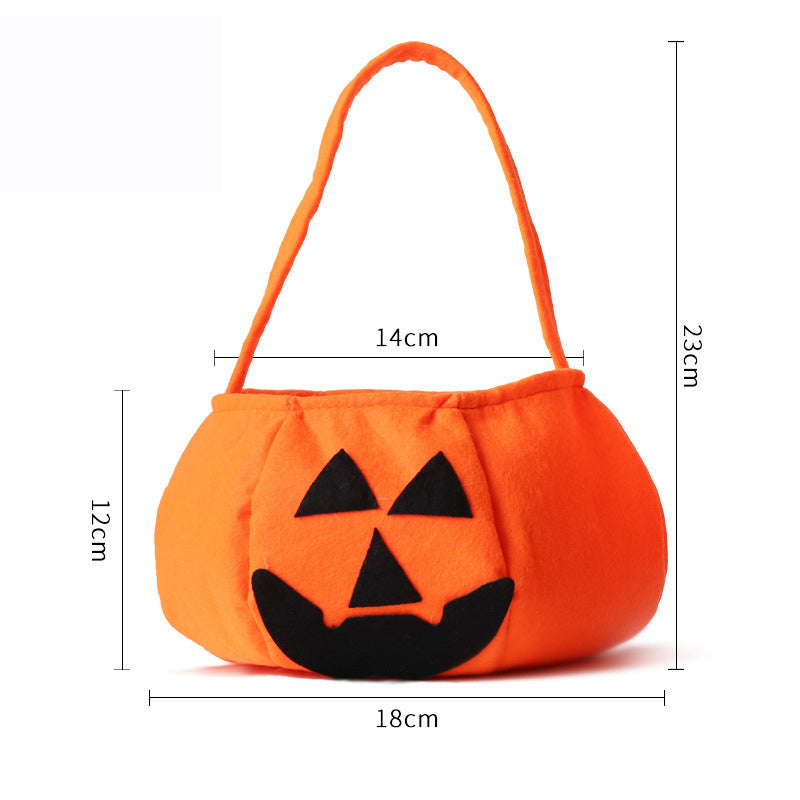 3D Halloween Pumpkin Candy Bag — Trick-or-Treat Bag, 2 Styles