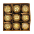 Handmade 8 cm Plastic Christmas Ball Ornament — 7 Colors
