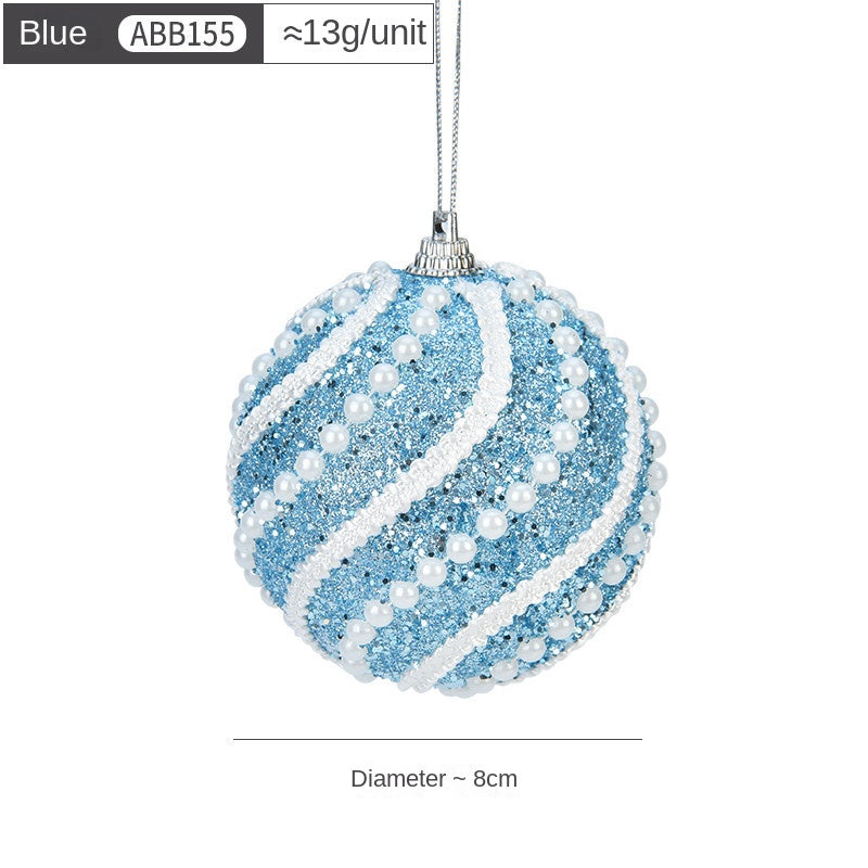 8 cm Foam Christmas Ball Ornament — 5 Colors