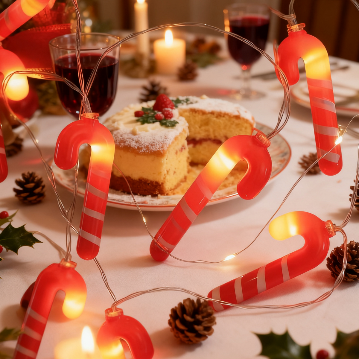 Warm White Christmas LED String Lights — Battery or USB