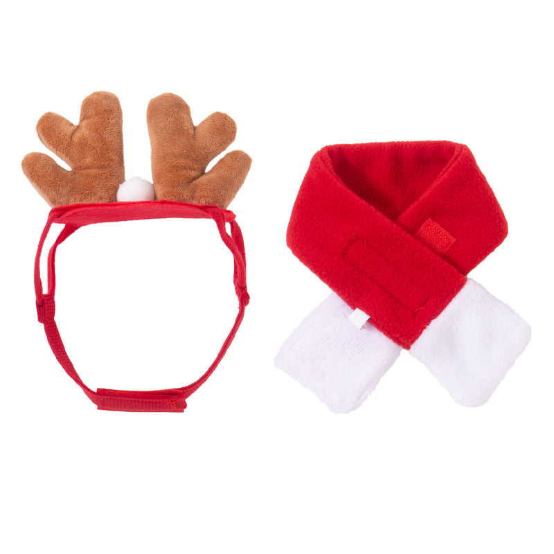 Christmas Pet Cloaks & Hat Sets for Cats and Dogs