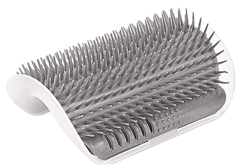 Corner Self-Grooming Brush for Cats & Dogs — Wall-Mounted Fur Remover