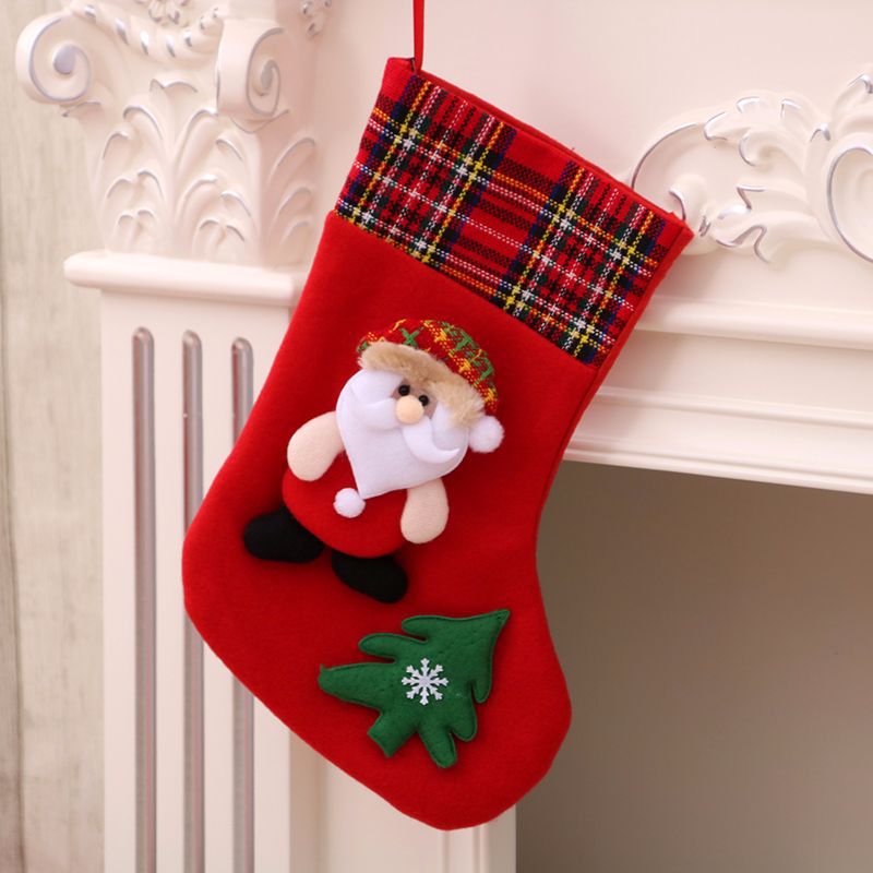 Plush Velvet Christmas Stocking — Santa, Snowman or Deer