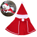 Christmas Pet Hat & Cloak Set for Cats & Small Dogs