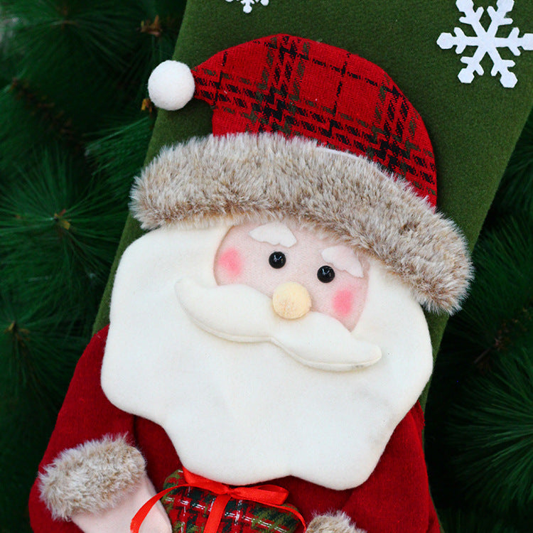 Christmas Fabric Gift Bag — 30 × 50 cm Holiday Sack