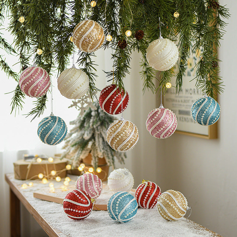 8 cm Foam Christmas Ball Ornament — 5 Colors