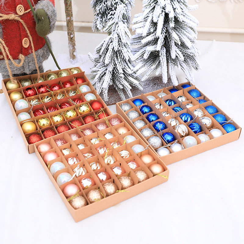 36-Piece Christmas Ball Ornament Set — 3 Color Mixes