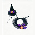 New Cat Bandana Hat Set Halloween Pet Scarf Neckwear Dog Bib Collar