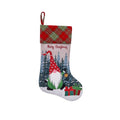 Faceless Christmas Character Gift Bag — Red, Green or Grey Hat
