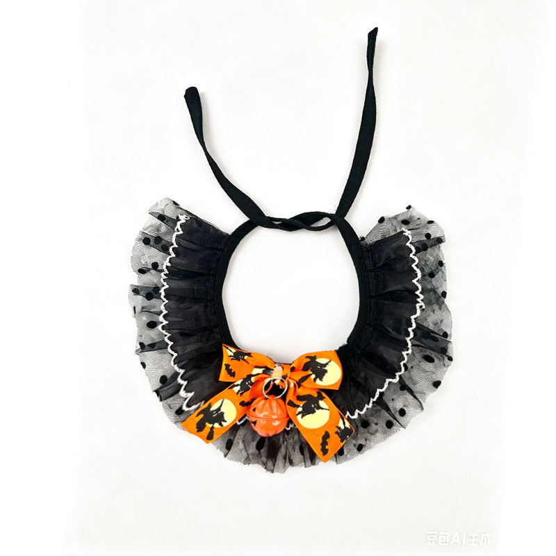 Halloween Bandana & Hat Set for Cats & Small Dogs — Purple or Yellow
