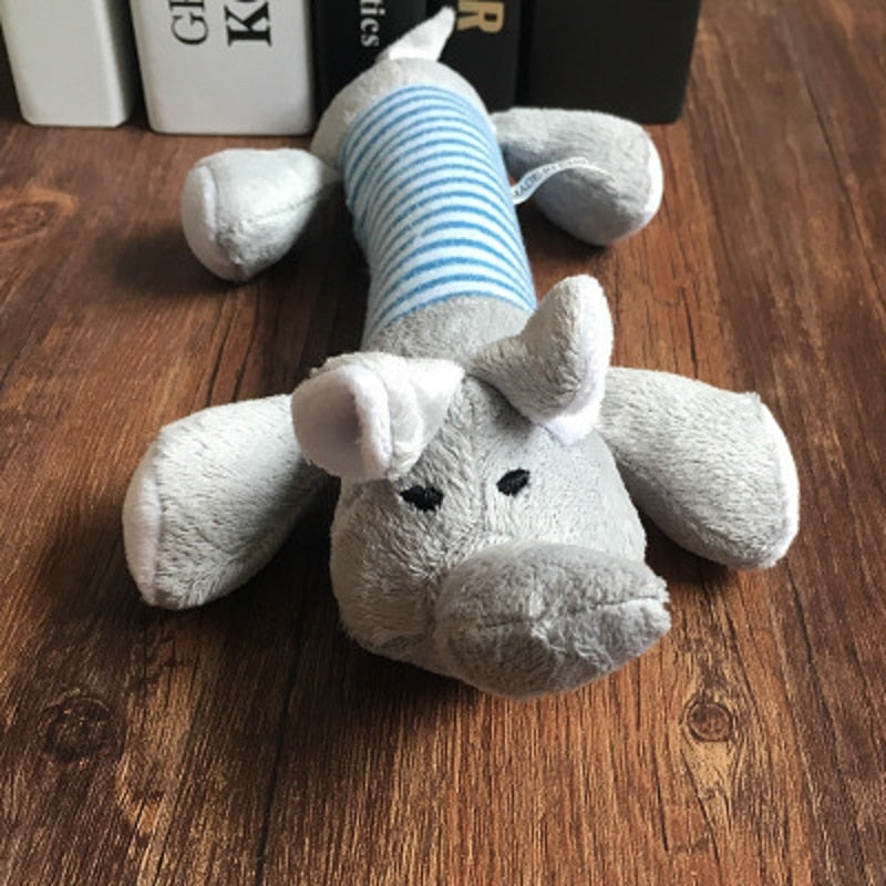 Plush Squeaky Dog Toy — Elephant, Pig or Duck