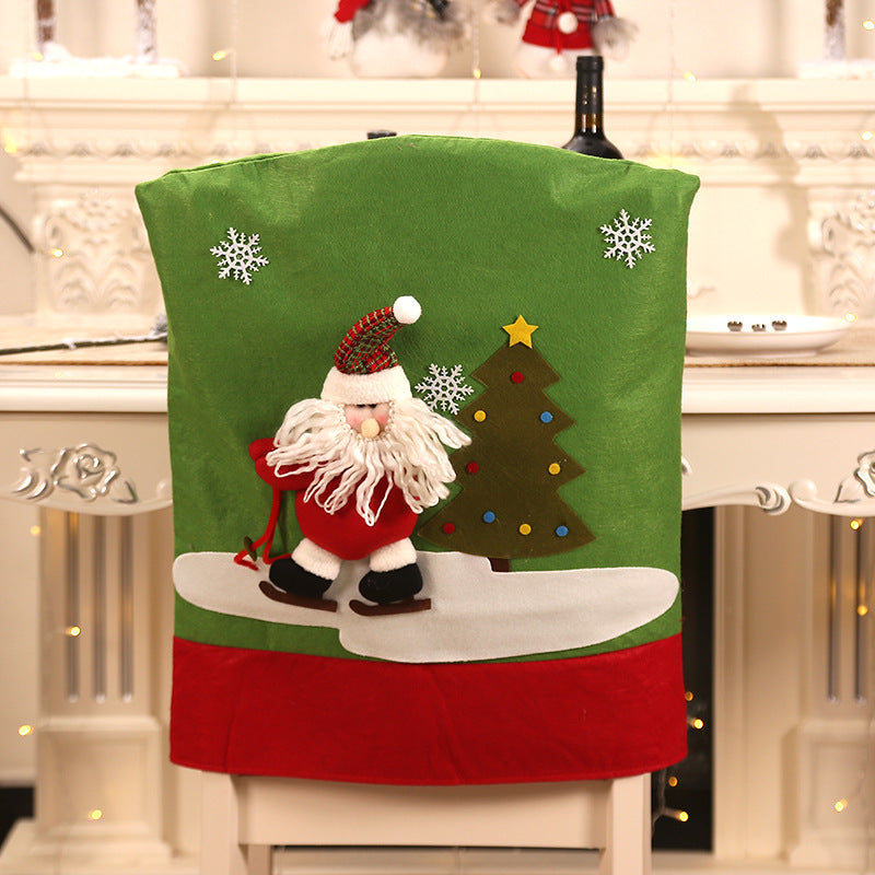 Christmas Chair Back Cover — Character, Snowman or Deer