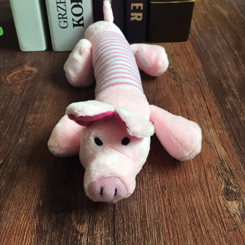 Plush Squeaky Dog Toy — Elephant, Pig or Duck