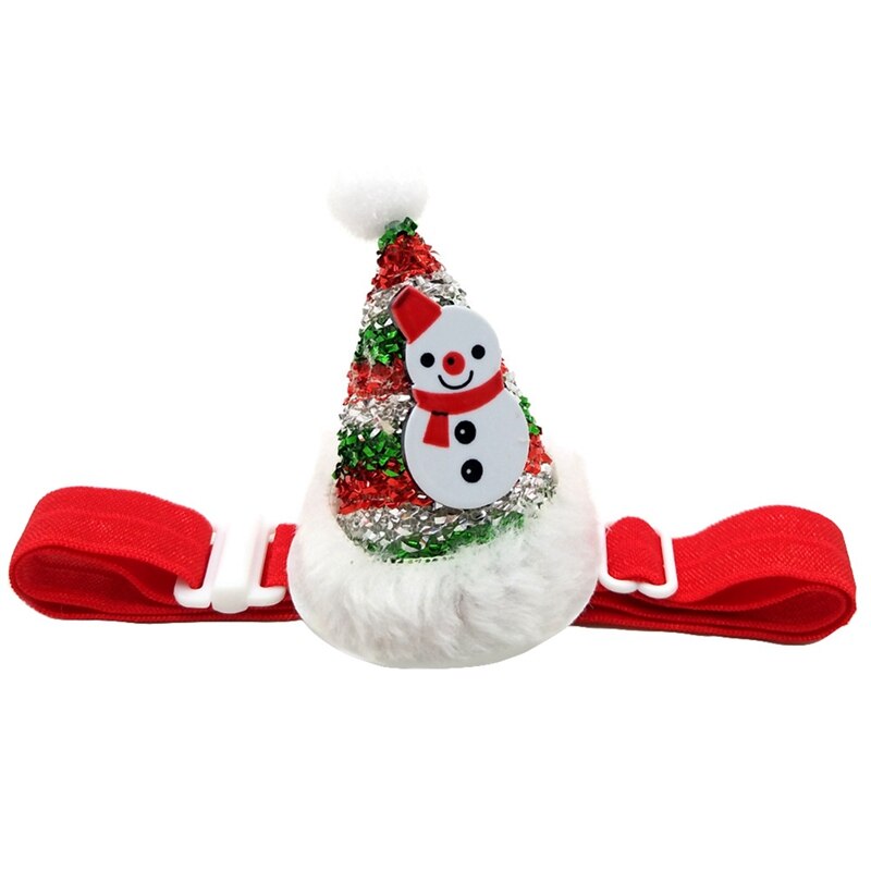Christmas Pet Cone Hat with Adjustable Strap
