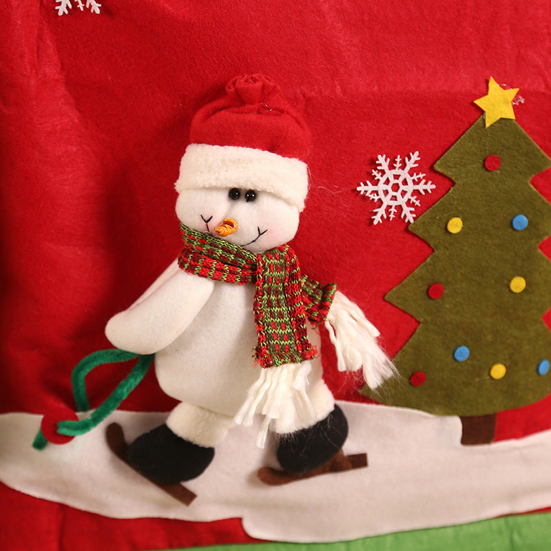Christmas Chair Back Cover — Character, Snowman or Deer