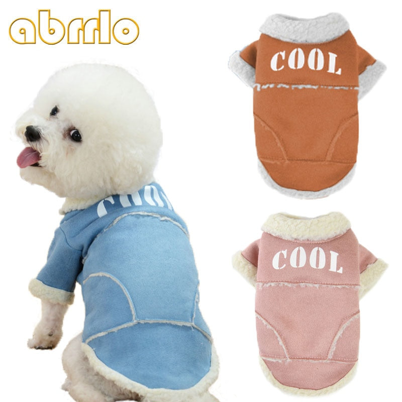 Warm Winter Dog Jacket — Polyester Coat for Small Dogs