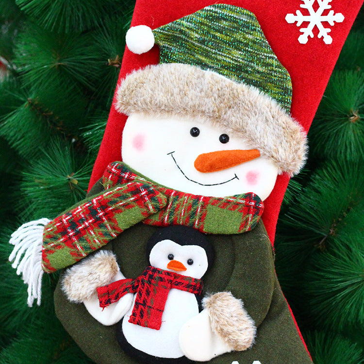Christmas Fabric Gift Bag — 30 × 50 cm Holiday Sack