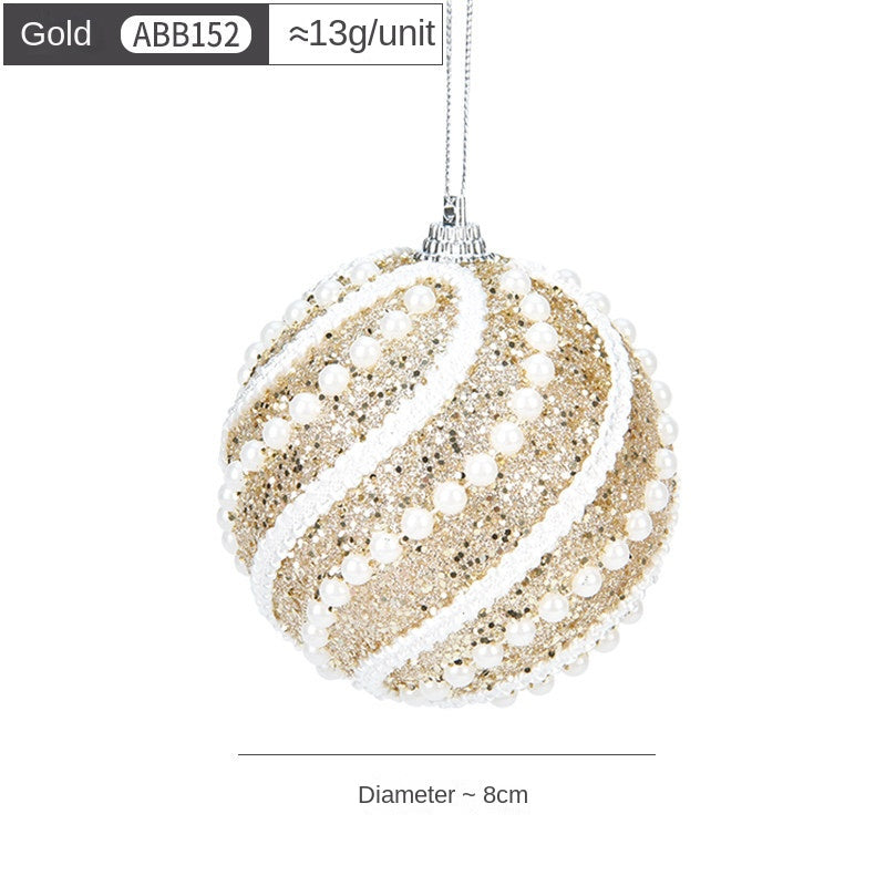 8 cm Foam Christmas Ball Ornament — 5 Colors