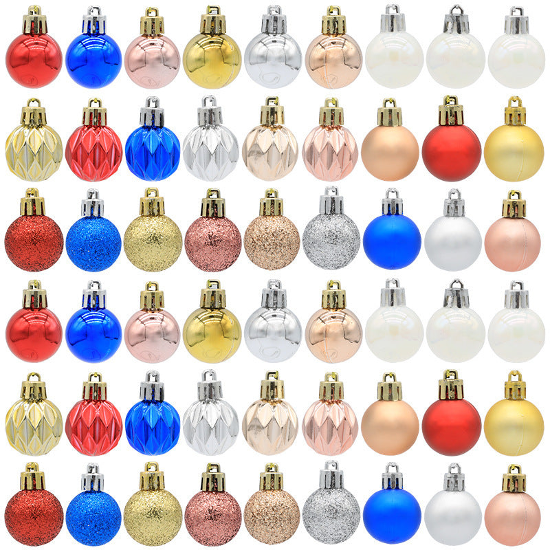 36-Piece Christmas Ball Ornament Set — 3 Color Mixes