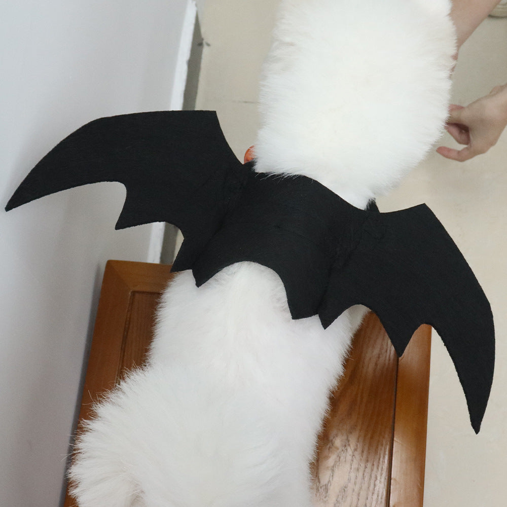 Creative Halloween Bat Wings Costume for Dogs and Cats, Funny Pet Clothing for Corgi, Pomeranian