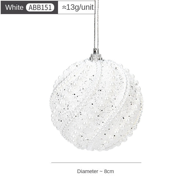 8 cm Foam Christmas Ball Ornament — 5 Colors