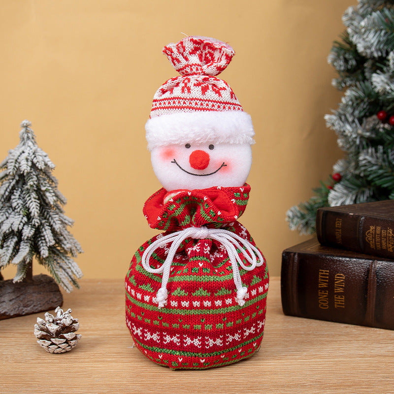 Christmas Apple Gift Bag — Bear, Deer or Snowman