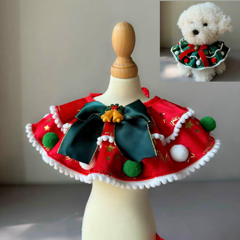 Christmas Pet Scarf for Cats & Dogs – Red or Green