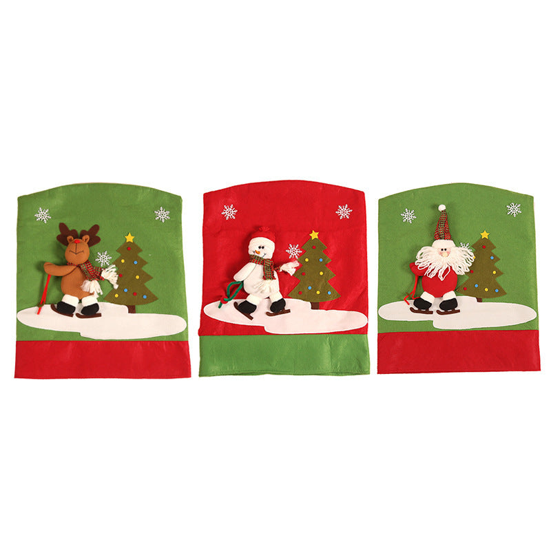Christmas Chair Back Cover — Character, Snowman or Deer