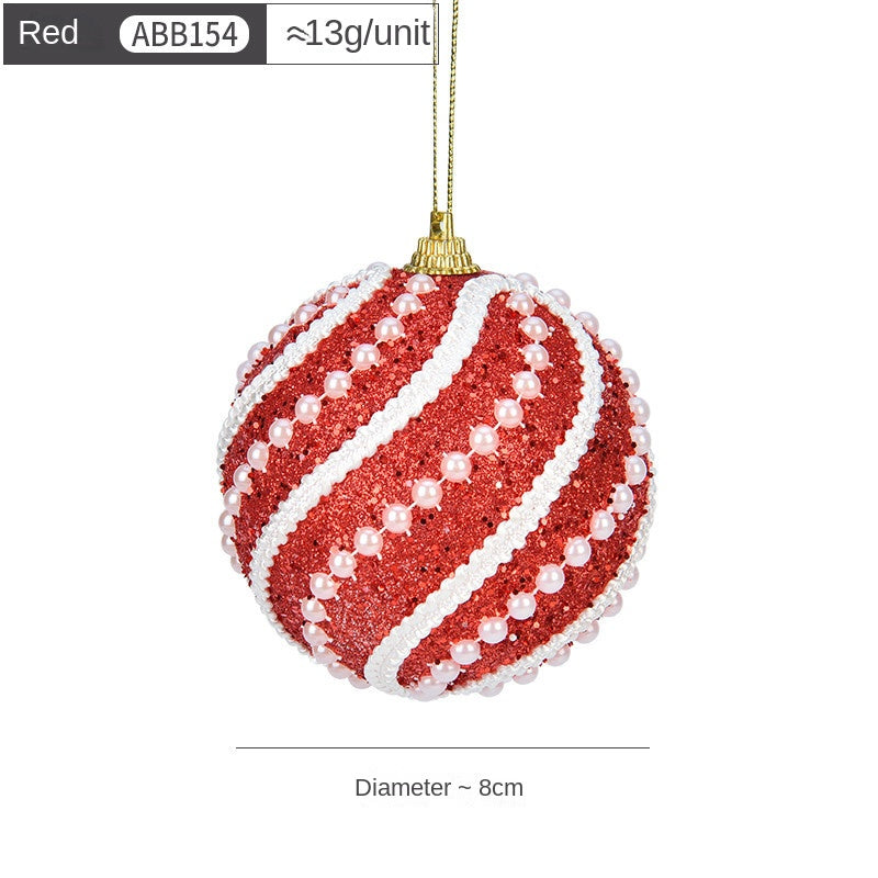 8 cm Foam Christmas Ball Ornament — 5 Colors