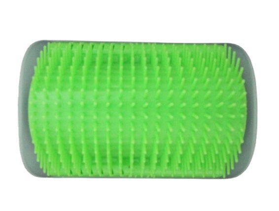 Corner Self-Grooming Brush for Cats & Dogs — Wall-Mounted Fur Remover