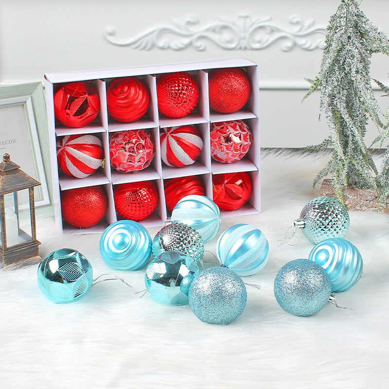 Colorful Christmas Ball Ornaments — 12-Pack, 6 cm