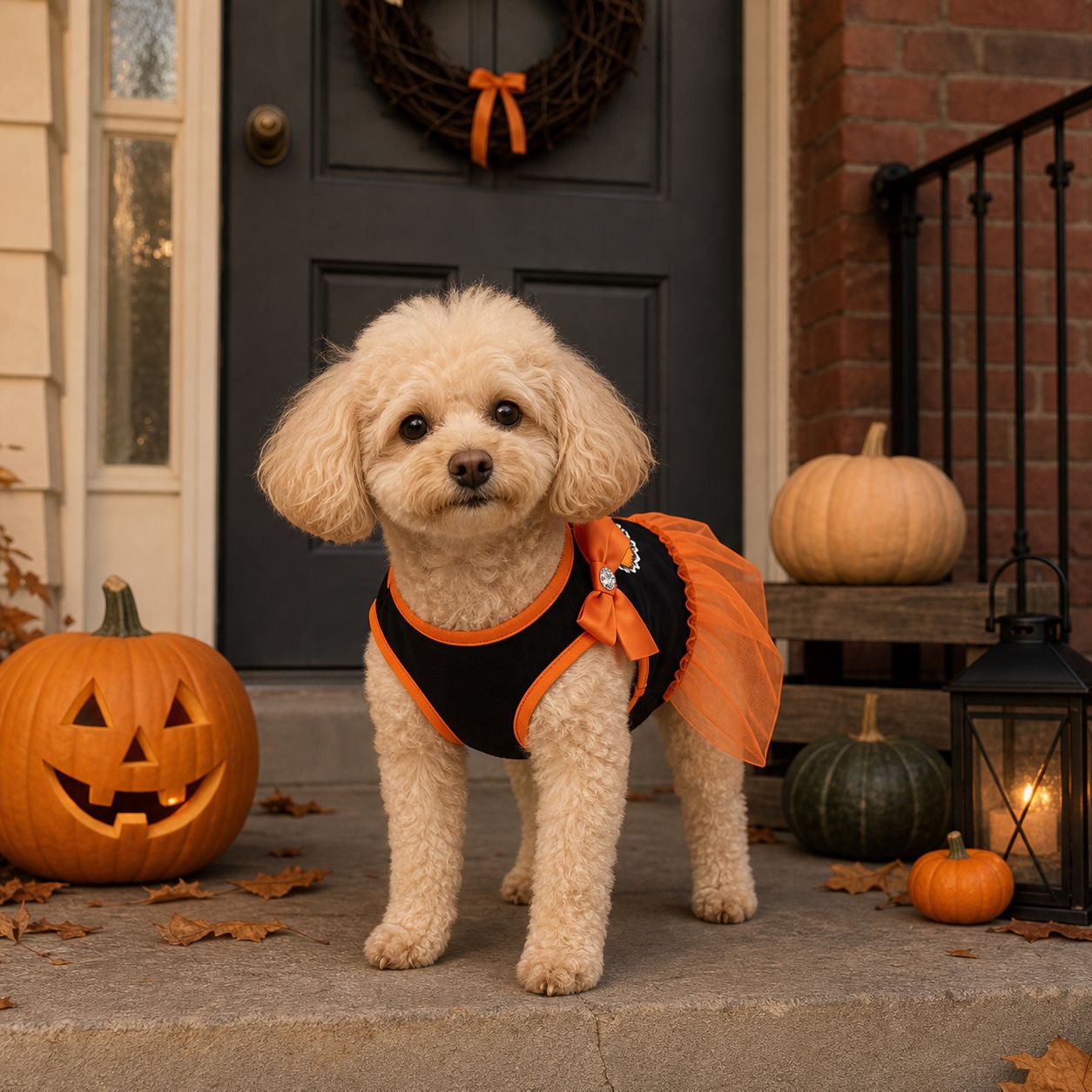 Pet Halloween Costume Fancy Dress for Small to Medium Dogs, Poodle, Teddy, Bichon, Maltese Dog Dress