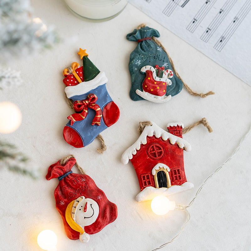 Resin Christmas Pendant Ornament — Styles A, C or D