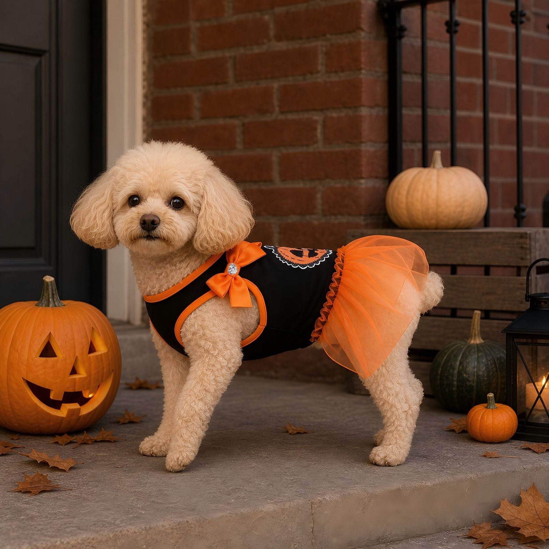 Pet Halloween Costume Fancy Dress for Small to Medium Dogs, Poodle, Teddy, Bichon, Maltese Dog Dress