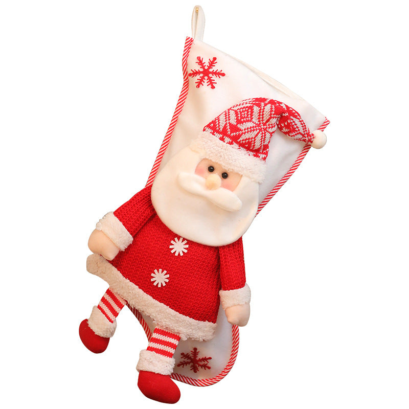 Christmas Stocking Candy Gift Bag — 2 Styles, 22 × 45 cm