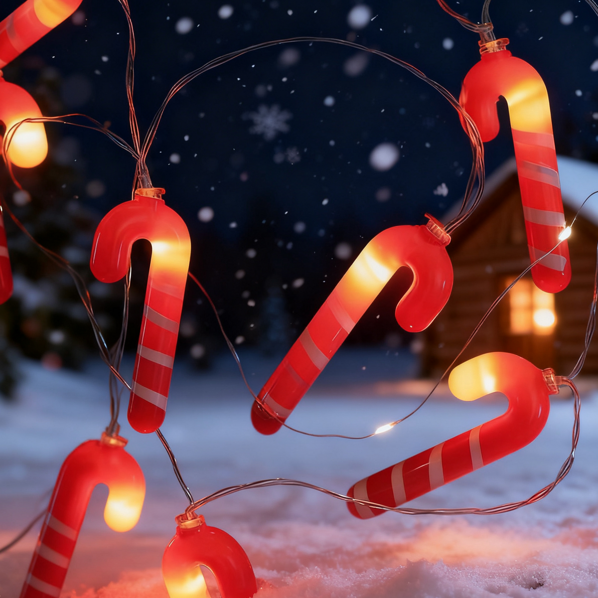 Warm White Christmas LED String Lights — Battery or USB