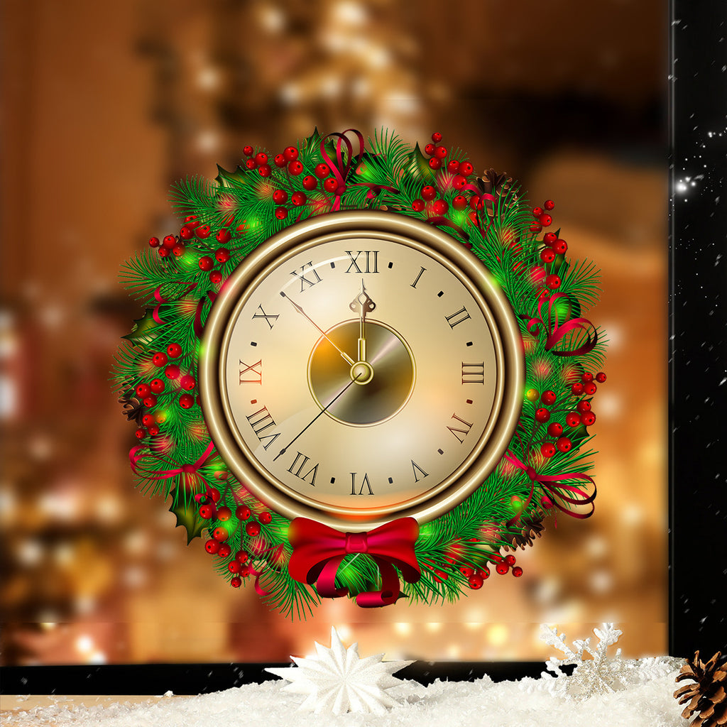 Christmas Countdown Wreath Wall Sticker — 1 Piece