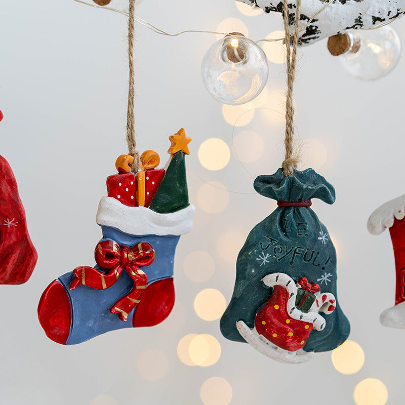 Resin Christmas Pendant Ornament — Styles A, C or D