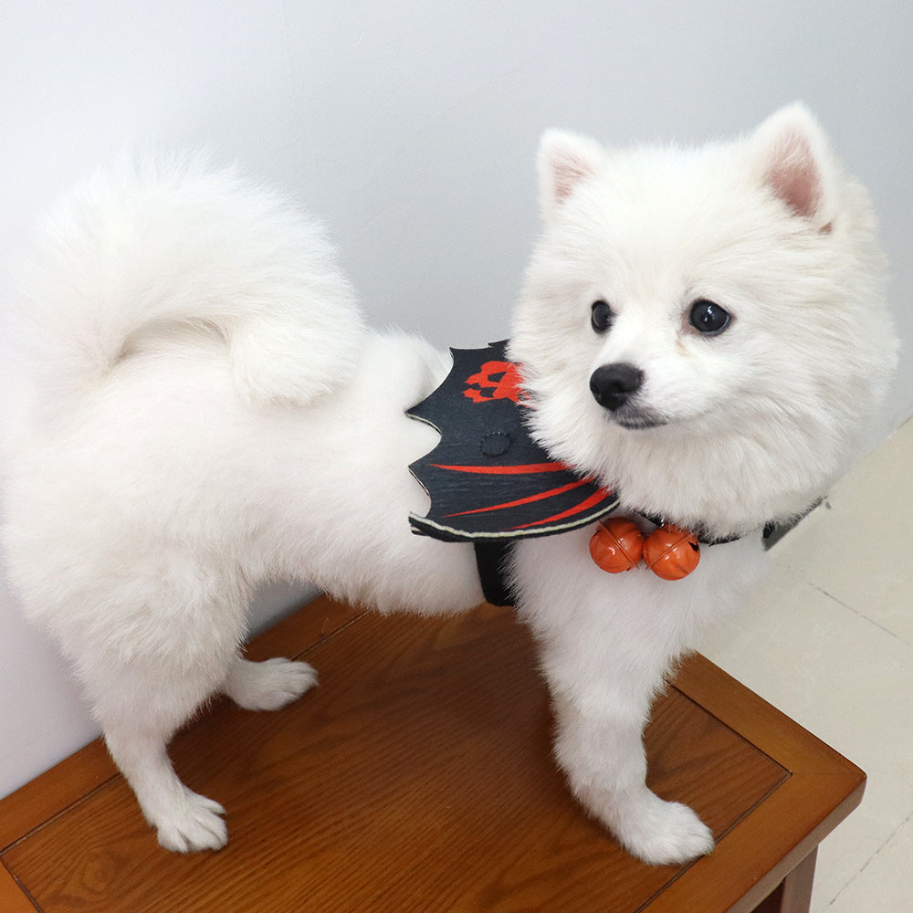 Creative Halloween Bat Wings Costume for Dogs and Cats, Funny Pet Clothing for Corgi, Pomeranian