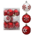Snowflake Christmas Tree Ornaments — 12-Pack, 6 cm