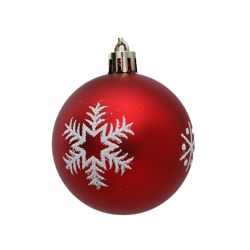 Snowflake Christmas Tree Ornaments — 12-Pack, 6 cm