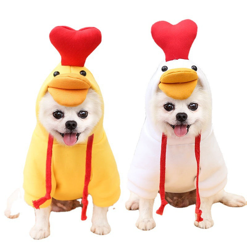 Chick-Style Pet Sweatshirt for Cats & Dogs