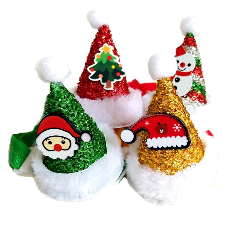 Christmas Pet Cone Hat with Adjustable Strap
